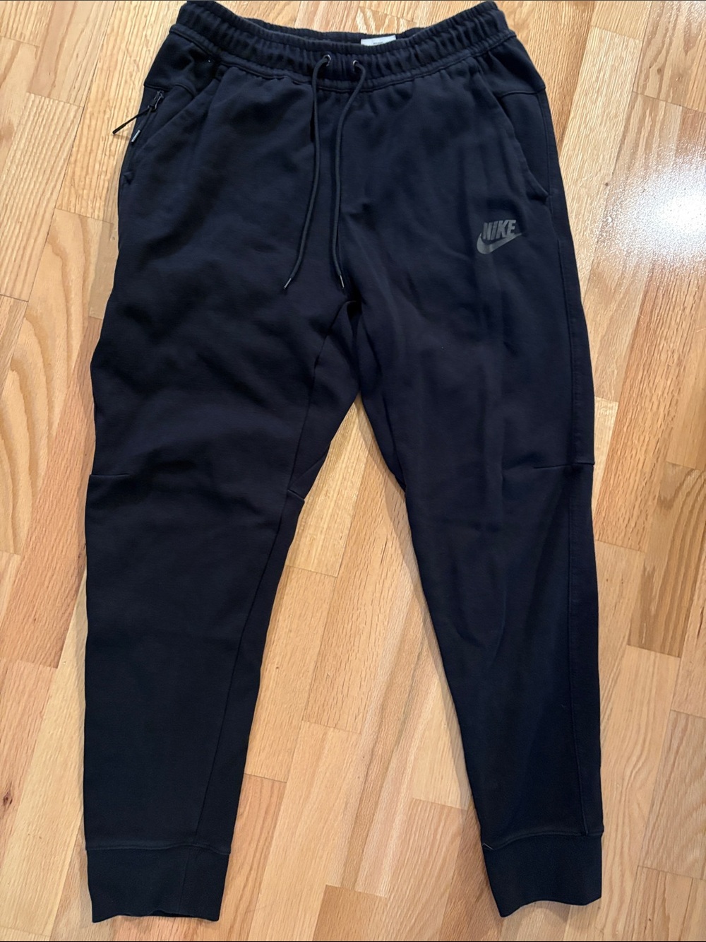 Nike Black Men's Jogger Sweatpants with Drawstring Waist